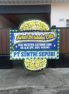Papan Bunga Duka di Secang